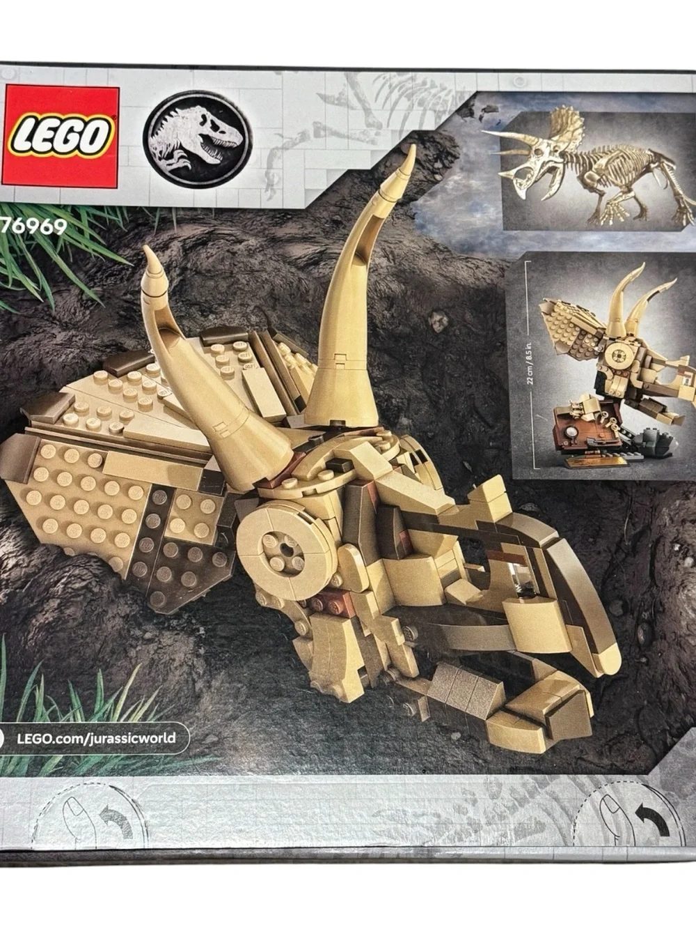 🦖NEW Unopened Unused LEGO Jurassic World Triceratops Fossils Set 76969